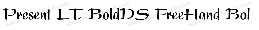 Present LT BoldDS FreeHand Bold字体转换
